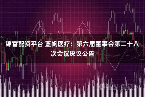 锦富配资平台 蓝帆医疗：第六届董事会第二十八次会议决议公告
